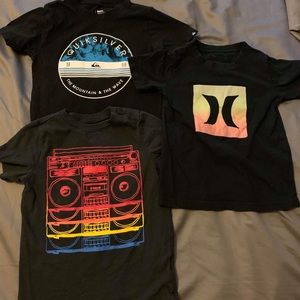 Lot of 7 size 4T Quiksilver & Hurley T Shirts!